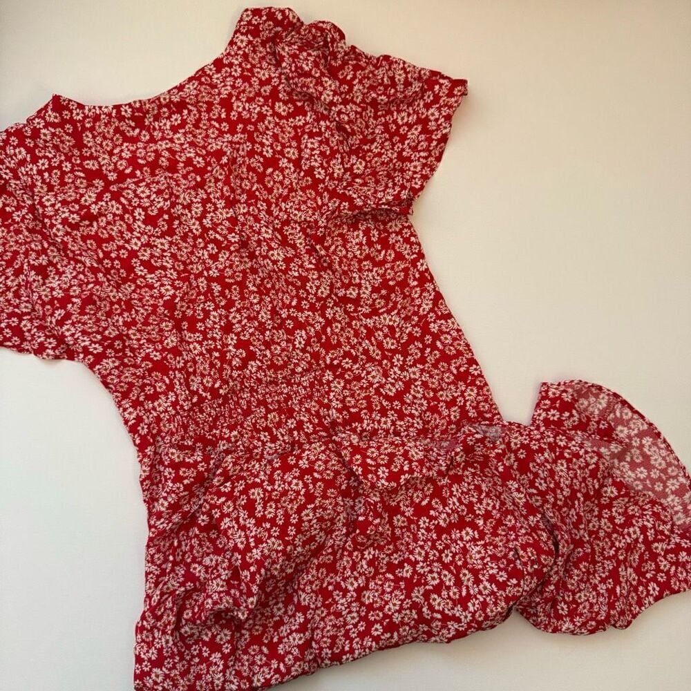 $138 Madewell Flutter-Sleeve Mini Dress in Floral size 2 m7 - Picture 5 of 7